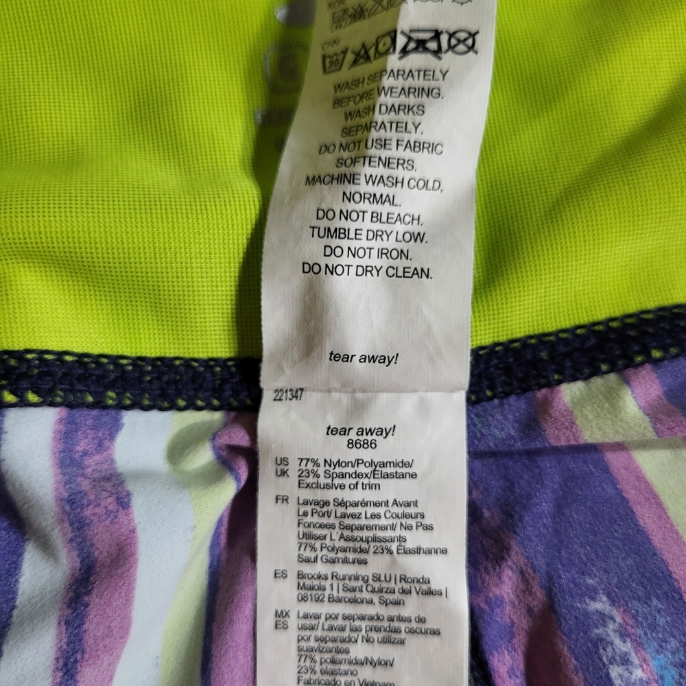 Brooks Women's Ghost Tights Navy Lightray Leggings Size L - Picture 7 of 15